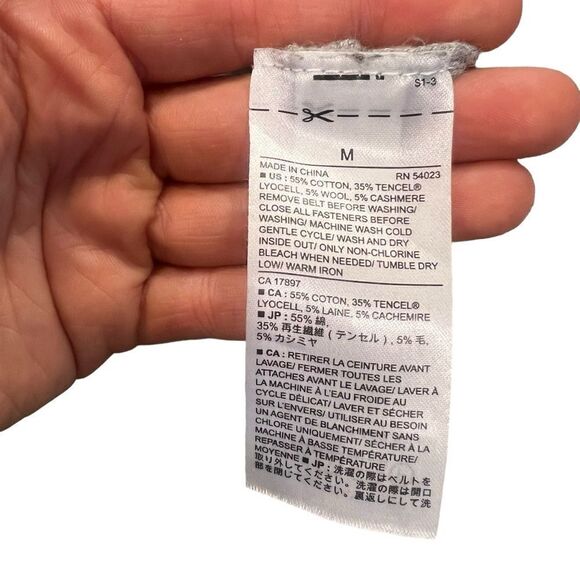 Banana Republic Tencel Wool Cashmere Blend Cardigan | Soft Belted Classic Knit - Picture 7 of 9